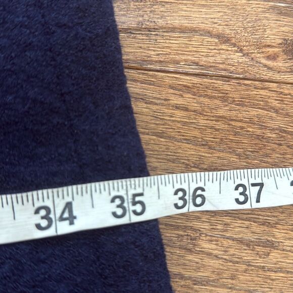 Free People Sargent Military style wool navy peacoat M - Picture 7 of 11